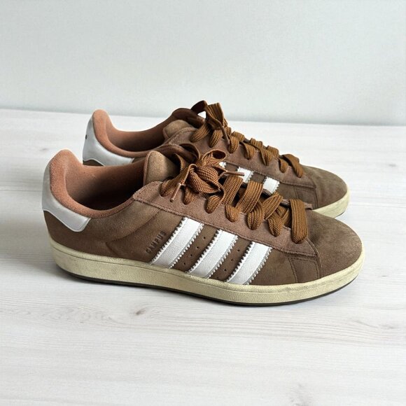 ADIDAS Men's Campus Brown Suede Sneakers Size 13 - Picture 1 of 10